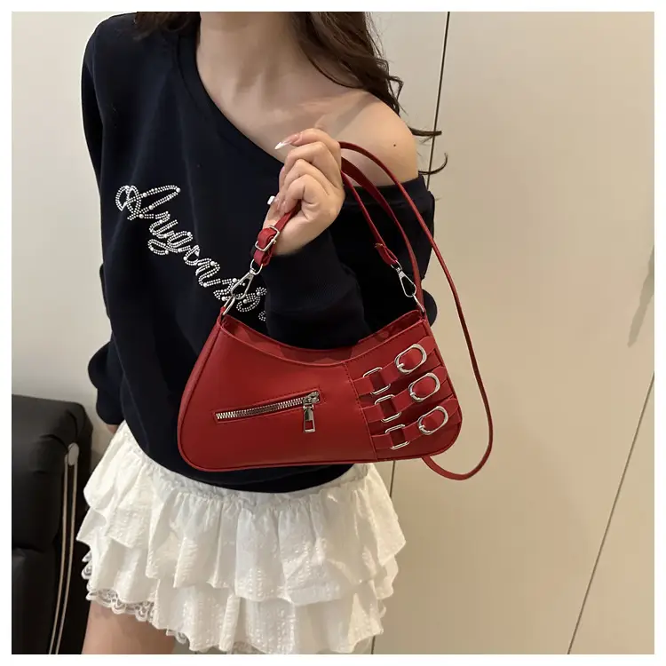 Women's 2025 Style Shoulder Bag with Studded Design — feature 19
