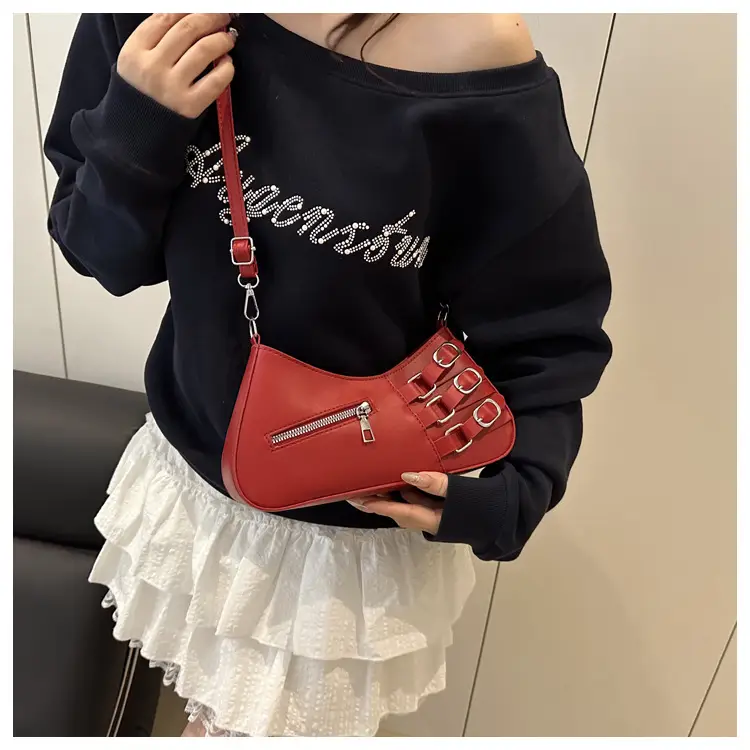 Women's 2025 Style Shoulder Bag with Studded Design — feature 20