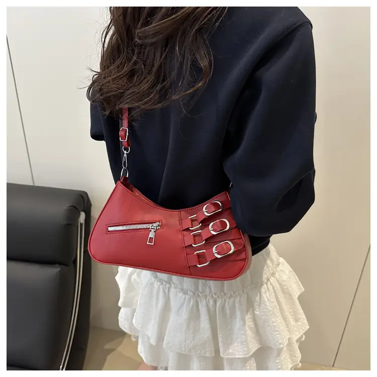 Women's 2025 Style Shoulder Bag with Studded Design — feature 21