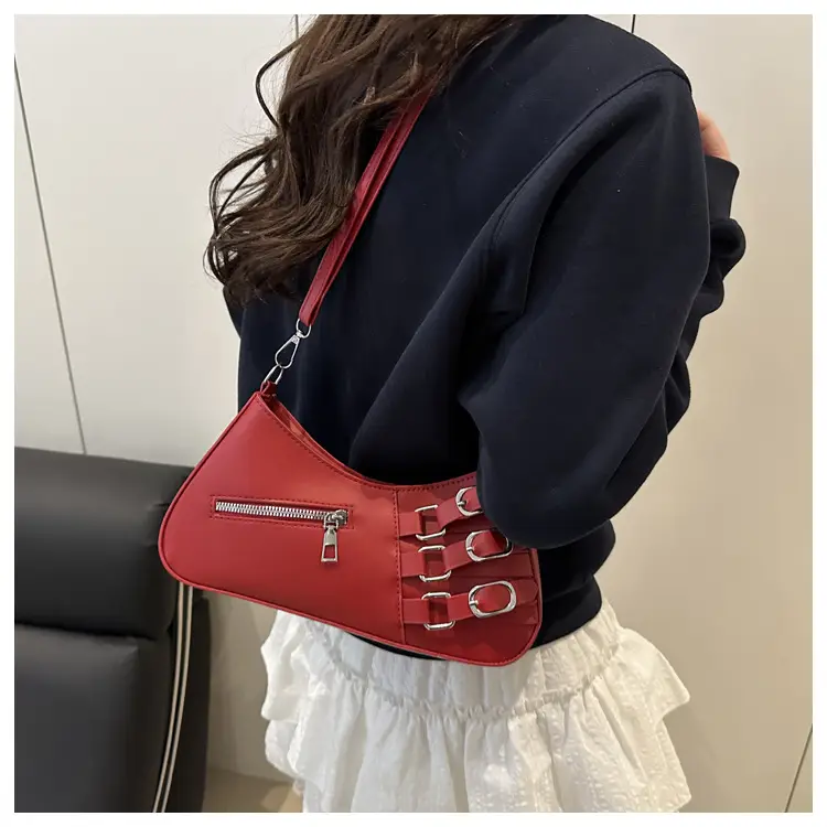 Women's 2025 Style Shoulder Bag with Studded Design — feature 23