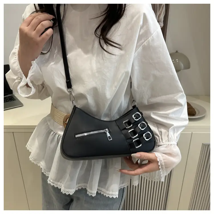 Women's 2025 Style Shoulder Bag with Studded Design — feature 25
