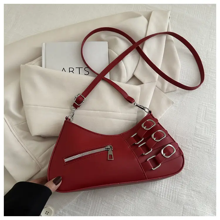 Women's 2025 Style Shoulder Bag with Studded Design — feature 31