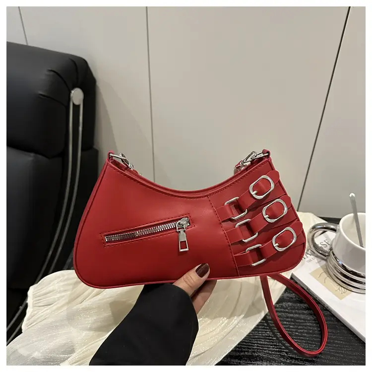 Women's 2025 Style Shoulder Bag with Studded Design — feature 40