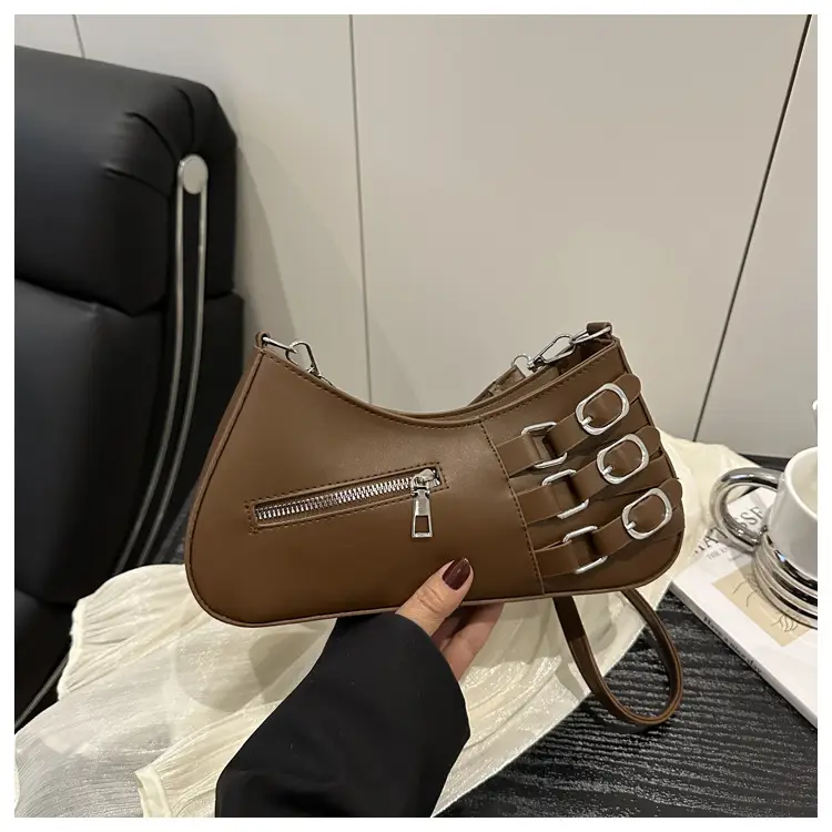 Women's 2025 Style Shoulder Bag with Studded Design — feature 41
