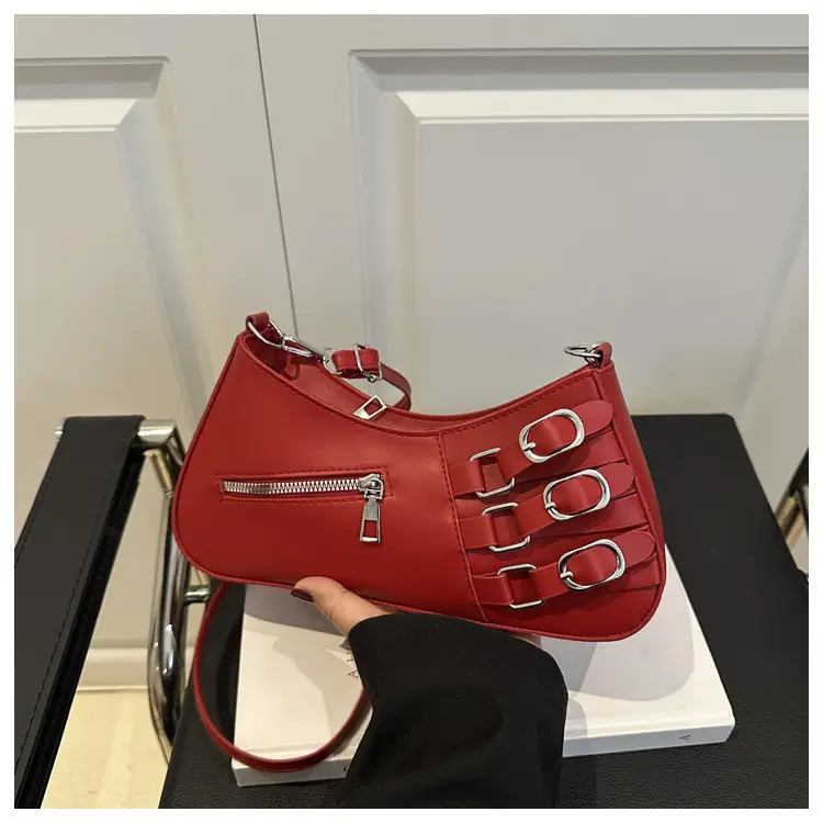 Women's 2025 Style Shoulder Bag with Studded Design — feature 43