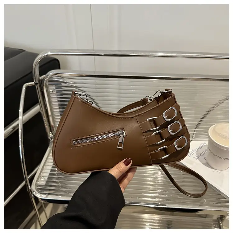 Women's 2025 Style Shoulder Bag with Studded Design — feature 46