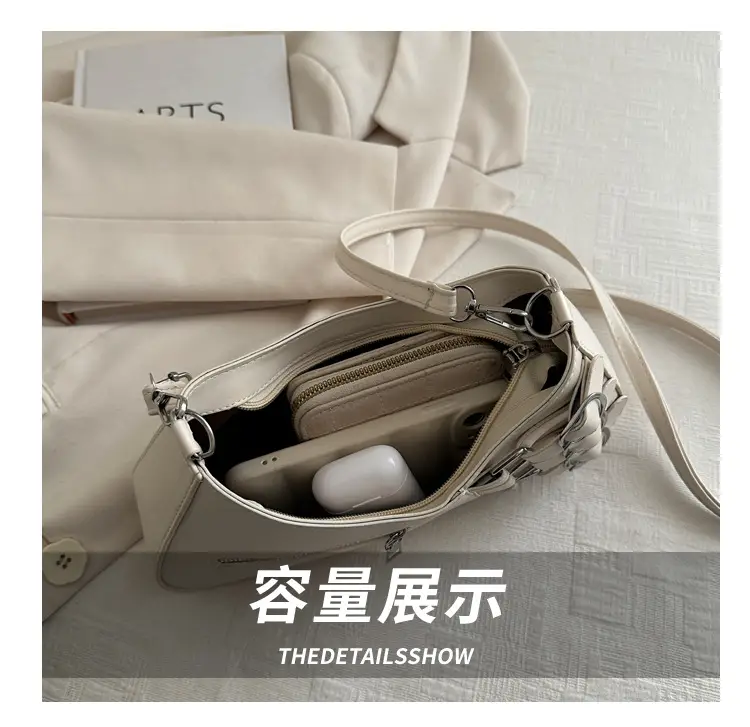 Women's 2025 Style Shoulder Bag with Studded Design — feature 6