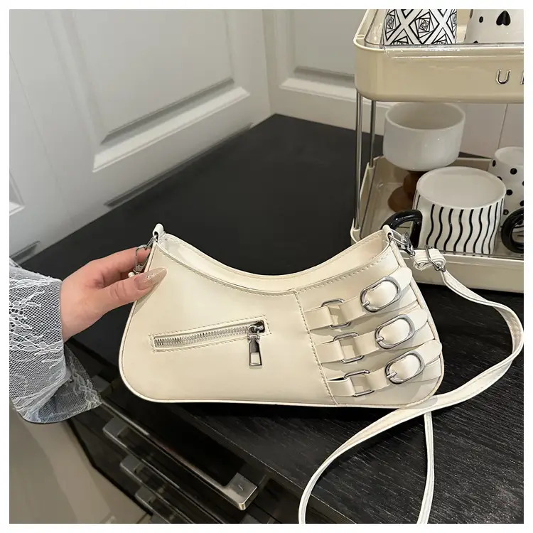 Women's 2025 Style Shoulder Bag with Studded Design — feature 7