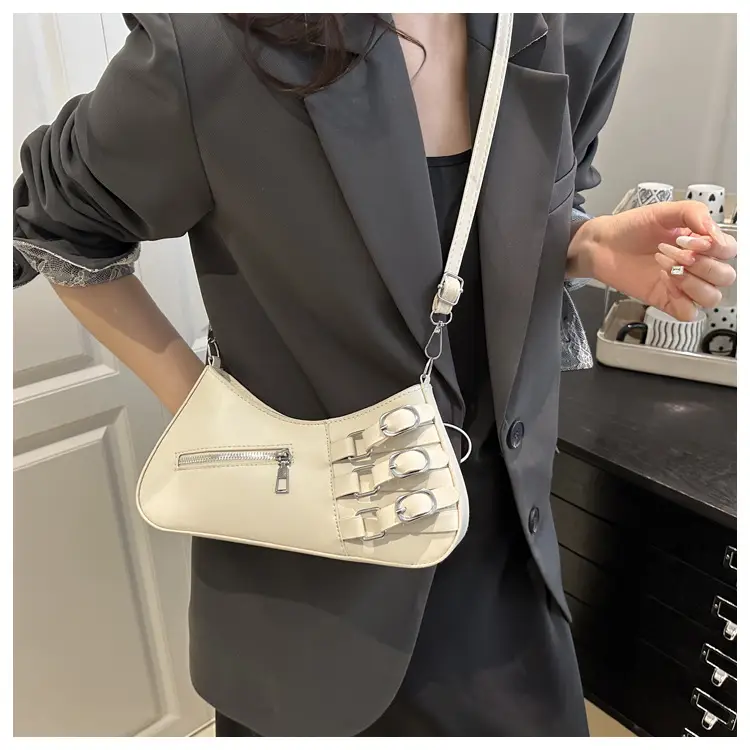 Women's 2025 Style Shoulder Bag with Studded Design — feature 8