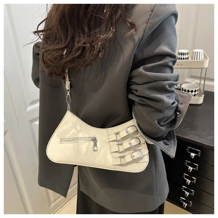 Women's 2025 Style Shoulder Bag with Studded Design — feature 9