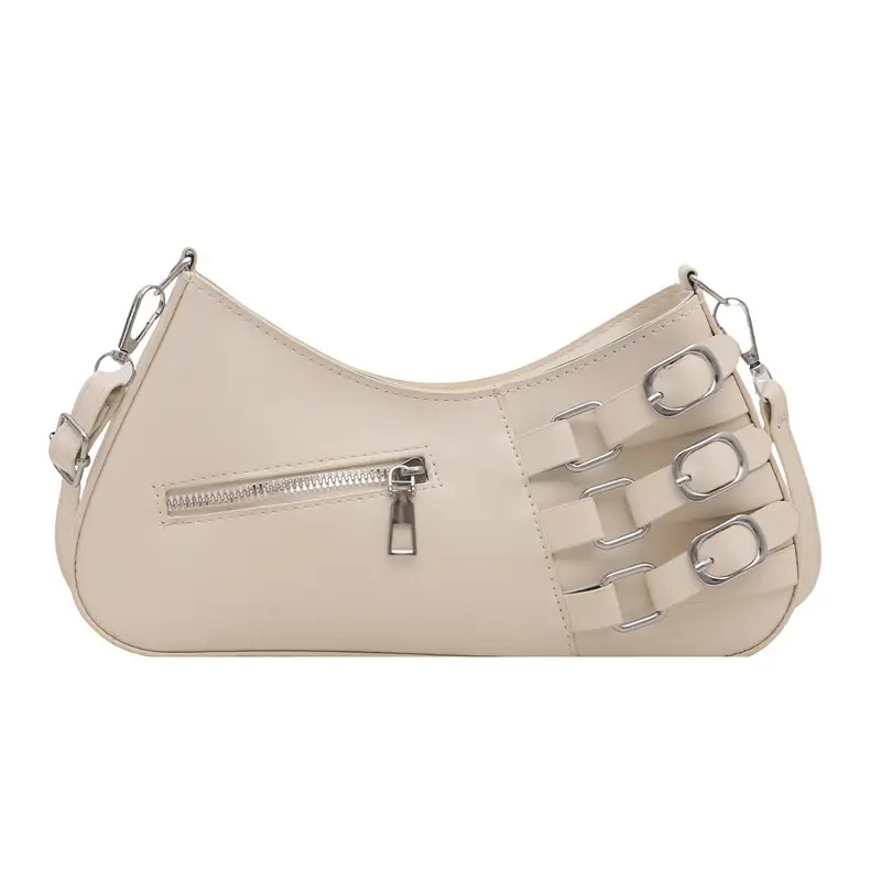 Women's 2025 Style Shoulder Bag with Studded Design - Image 2