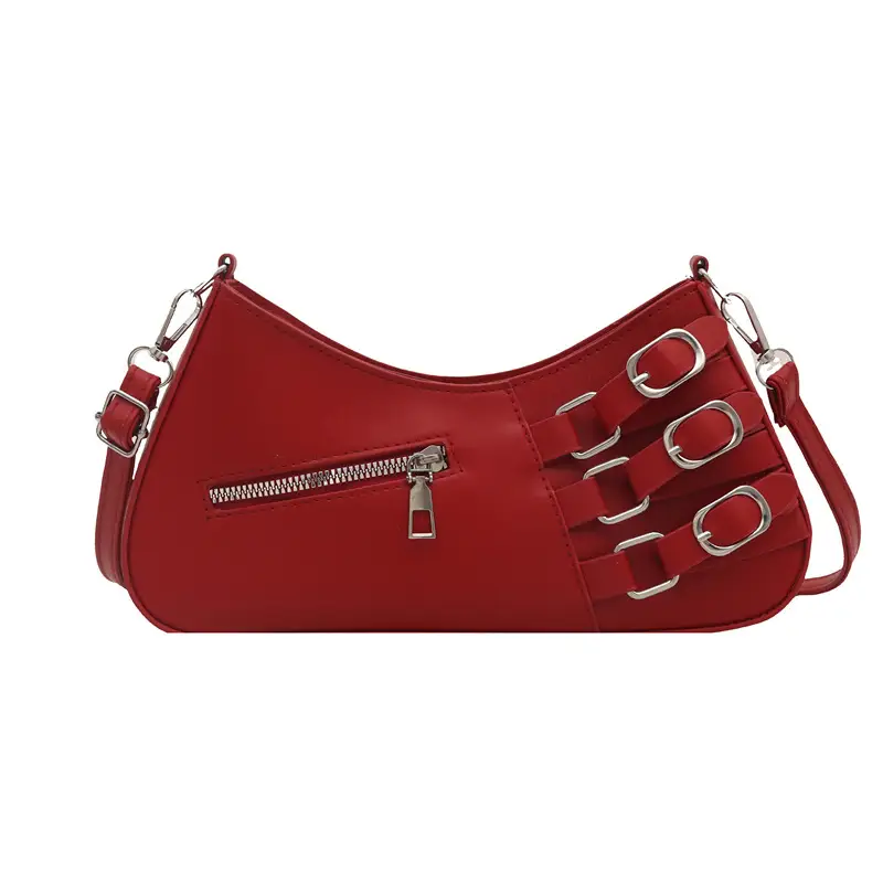 Women's 2025 Style Shoulder Bag with Studded Design - Image 3