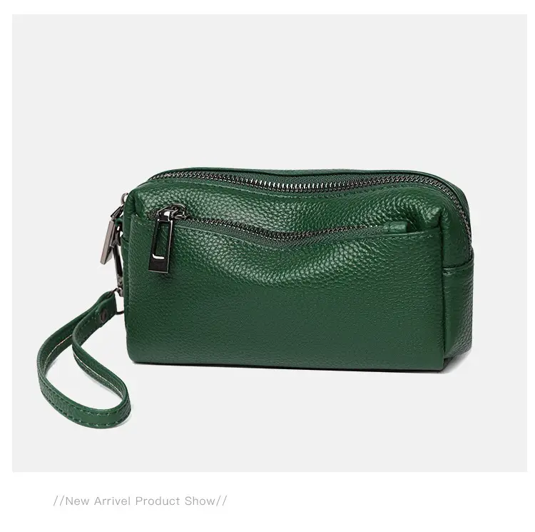 Black Retro Crossbody Bag for Women with Zip & Strap — feature 19
