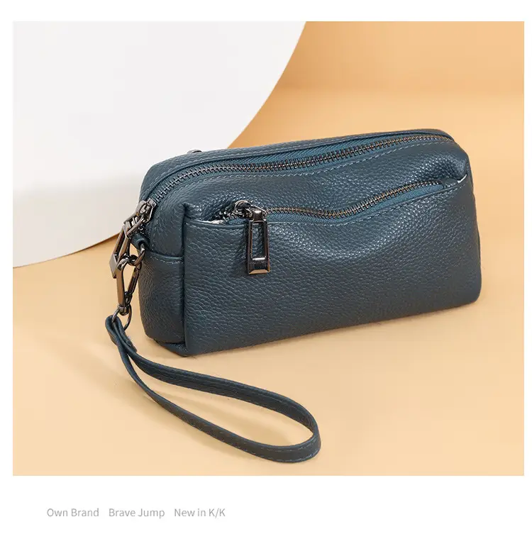 Black Retro Crossbody Bag for Women with Zip & Strap — feature 24