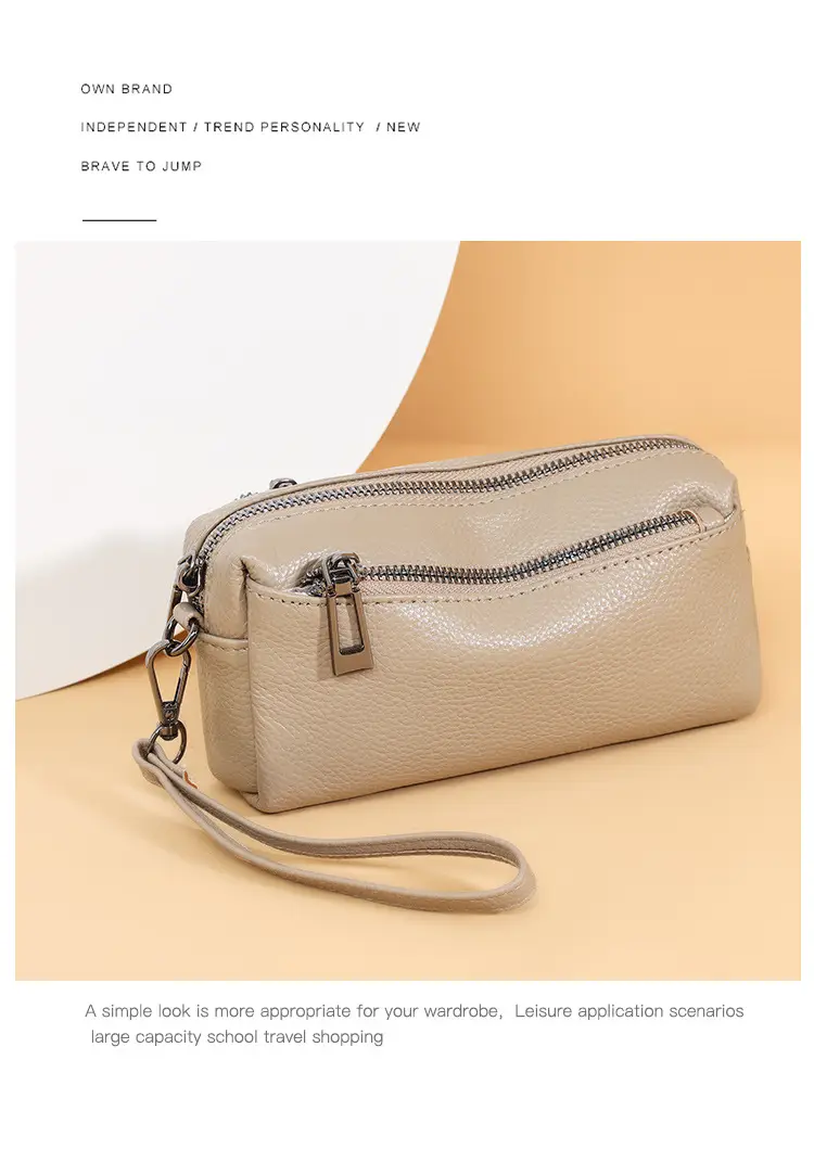Black Retro Crossbody Bag for Women with Zip & Strap — feature 4