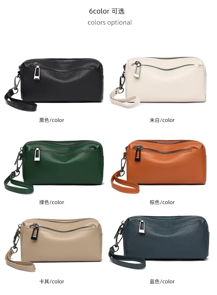 Black Retro Crossbody Bag for Women with Zip & Strap — feature 6