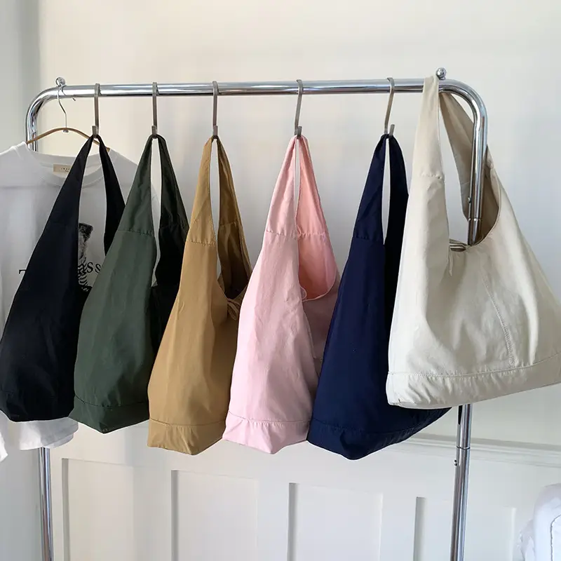 French Style Women's Bow Shoulder Bag Large Capacity Nylon - Image 9
