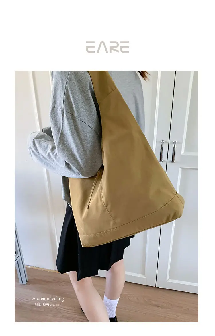 French Style Women's Bow Shoulder Bag Large Capacity Nylon — feature 1