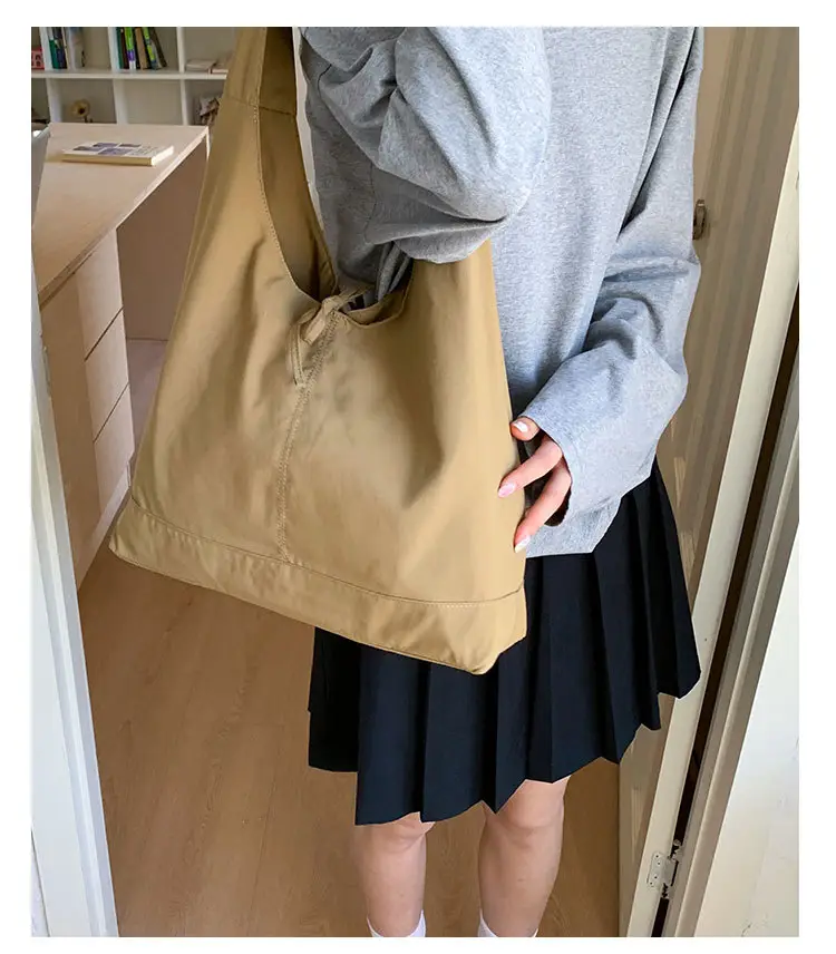 French Style Women's Bow Shoulder Bag Large Capacity Nylon — feature 13