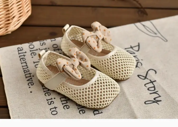 2026 Summer Bowknot Girls Sandals Mesh Soft Sole — feature 10