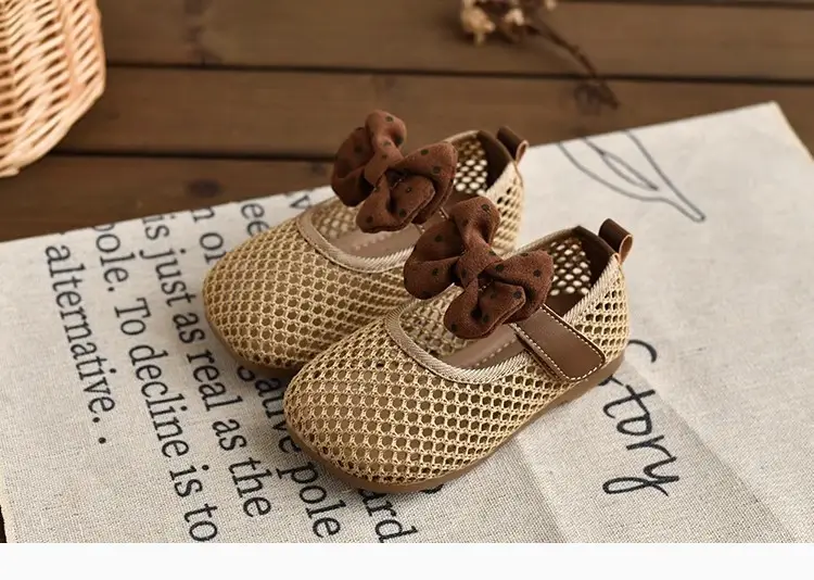2026 Summer Bowknot Girls Sandals Mesh Soft Sole — feature 11