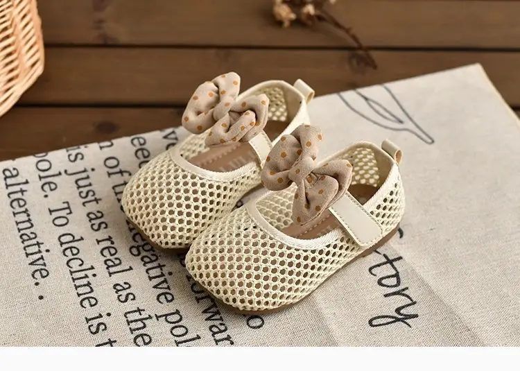 2026 Summer Bowknot Girls Sandals Mesh Soft Sole — feature 12