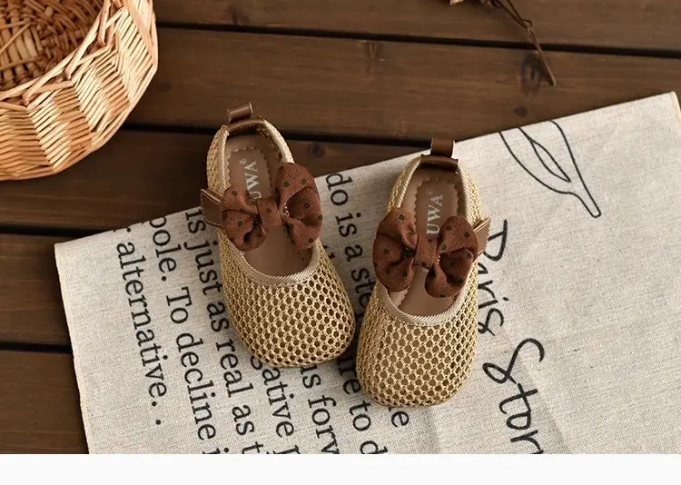 2026 Summer Bowknot Girls Sandals Mesh Soft Sole — feature 13