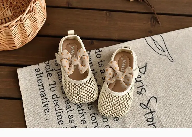 2026 Summer Bowknot Girls Sandals Mesh Soft Sole — feature 14