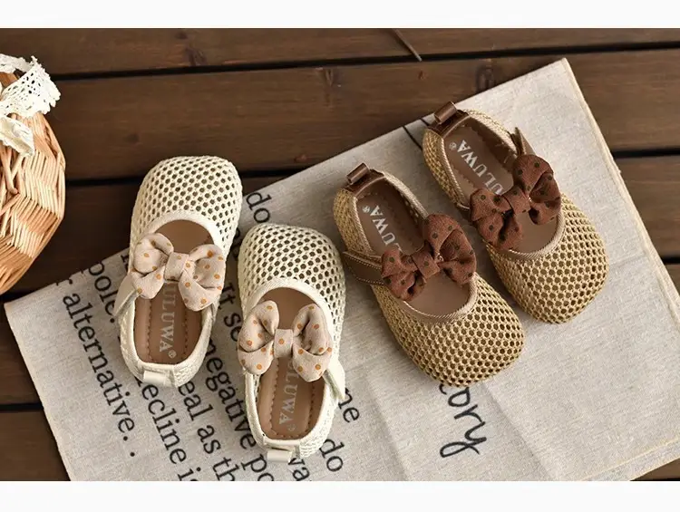 2026 Summer Bowknot Girls Sandals Mesh Soft Sole — feature 8