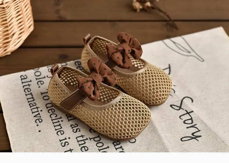 2026 Summer Bowknot Girls Sandals Mesh Soft Sole — feature 9
