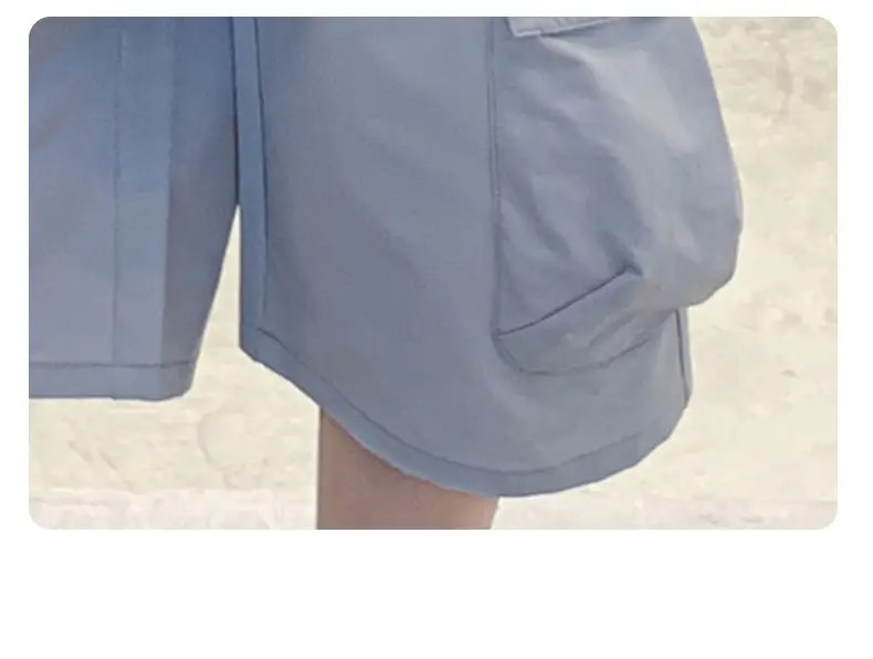Summer Boys T-Shirt Shorts Set White Tooling Shorts — feature 32