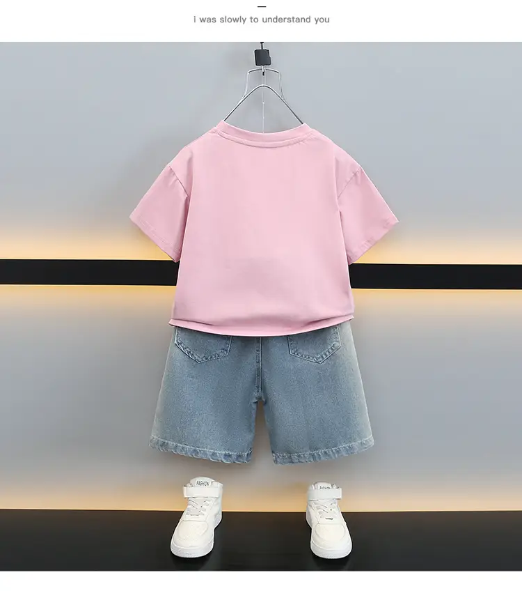 Boys T-Shirt with Colorful Cat Print 2-Piece Set — feature 15