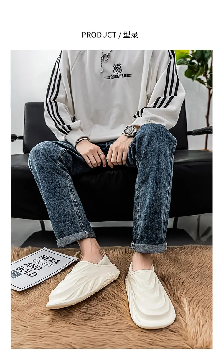 Men's Cotton Slippers for Home, Fashionable and Suitable for Outdoor Wear, Waterproof Cotton Shoes with Heel, Winter Fleece-Lined Warm Couple Indoor Slippers — feature 8