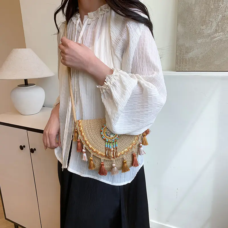 New Ethnic Tassel Shoulder Bag for Women - Image 6