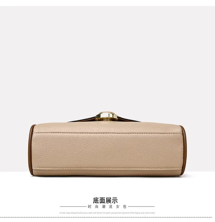 Women's Brown Leather Envelope Crossbody Bag — feature 23