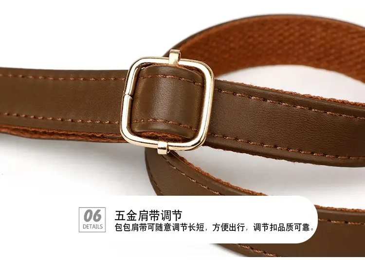 Women's Brown Leather Envelope Crossbody Bag — feature 29