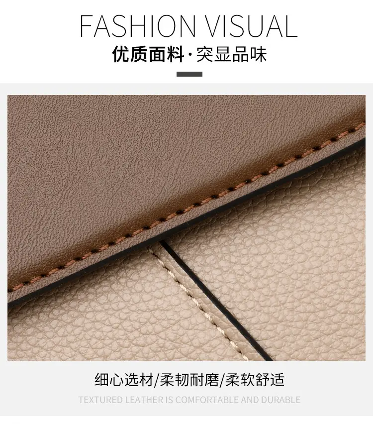 Women's Brown Leather Envelope Crossbody Bag — feature 5
