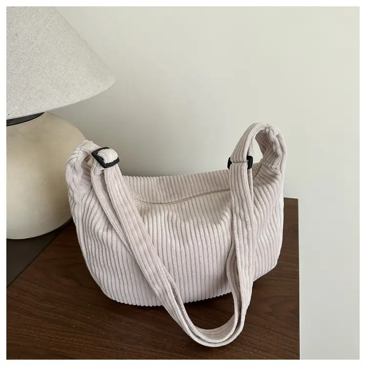 Japanese Style Corduroy Shoulder Bag for Women — feature 12