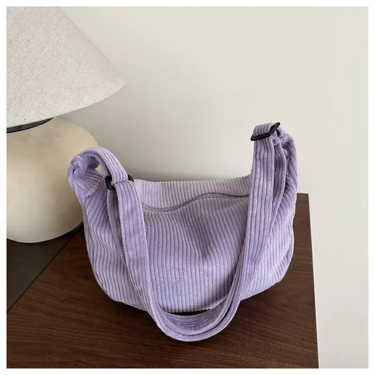 Japanese Style Corduroy Shoulder Bag for Women — feature 13