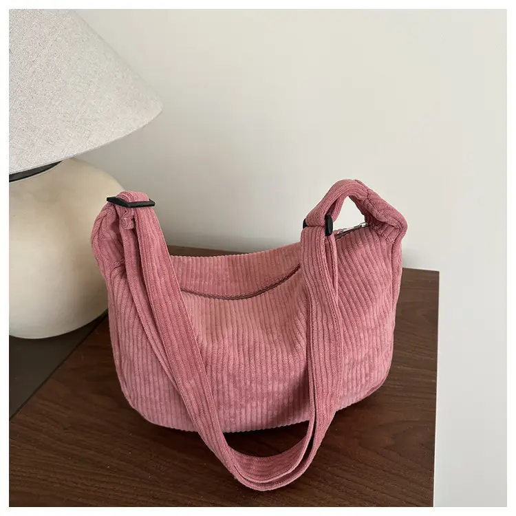 Japanese Style Corduroy Shoulder Bag for Women — feature 14