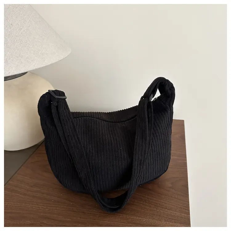 Japanese Style Corduroy Shoulder Bag for Women — feature 8