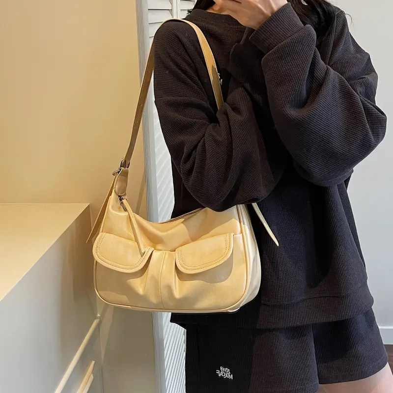 Women's Cream Crossbody Shoulder Bag 2025 Daily Travel - Image 7