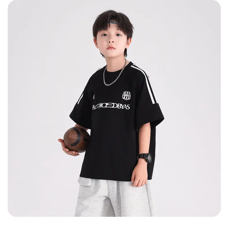 Boys Summer T-Shirt Light Blue 2026 Kids — feature 16