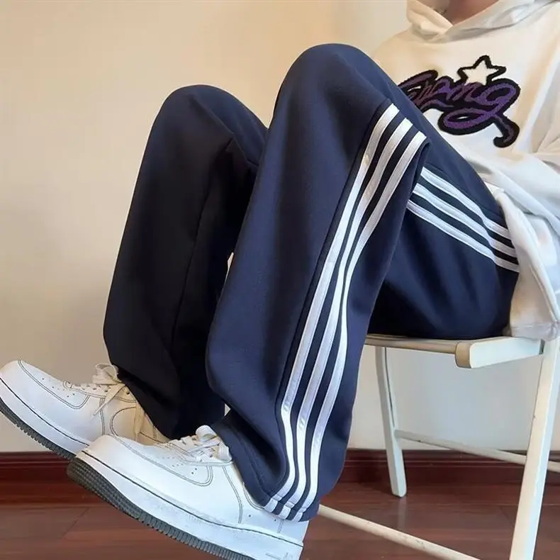 Navy Blue Track Pants for Men Women Summer School Pants — feature 4