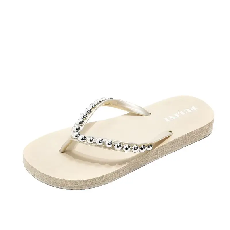 Fashion New Trendy Non-Slip Wedge Flip-Flops for Women 2025 Summer Outdoor Thick-Soled Sandals