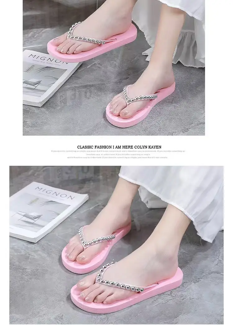 Fashion New Trendy Non-Slip Wedge Flip-Flops for Women 2025 Summer Outdoor Thick-Soled Sandals — feature 12