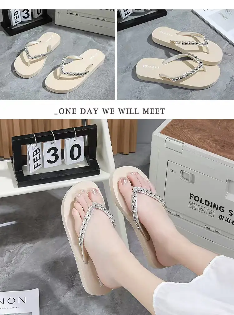 Fashion New Trendy Non-Slip Wedge Flip-Flops for Women 2025 Summer Outdoor Thick-Soled Sandals — feature 7