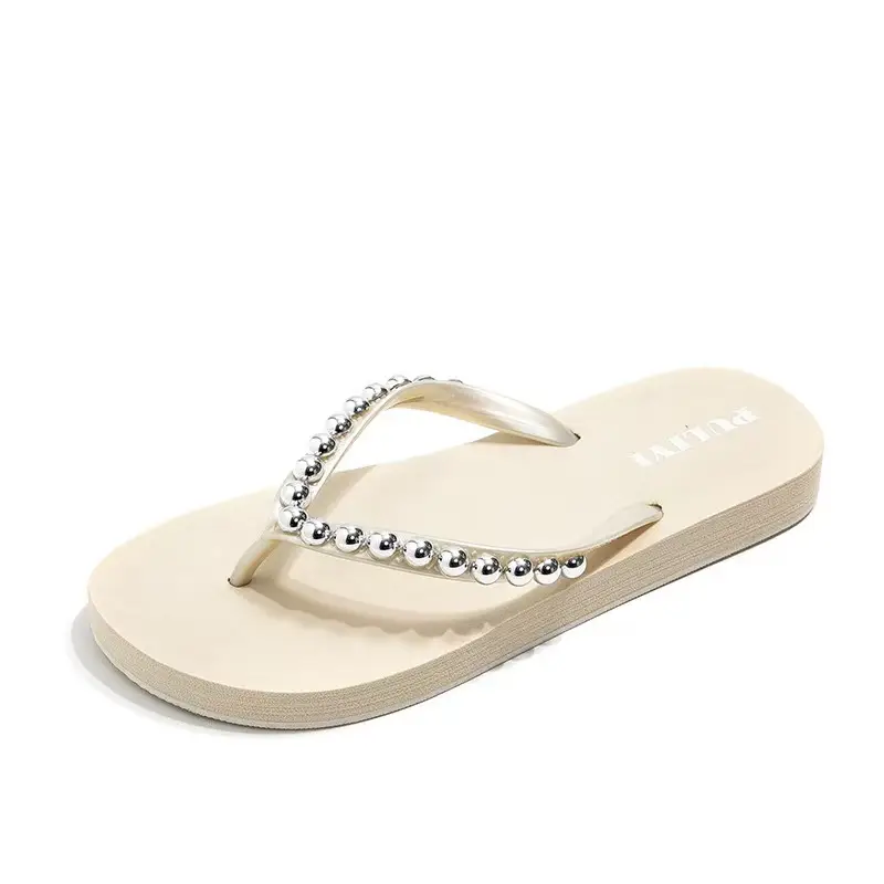 Fashion New Trendy Non-Slip Wedge Flip-Flops for Women 2025 Summer Outdoor Thick-Soled Sandals