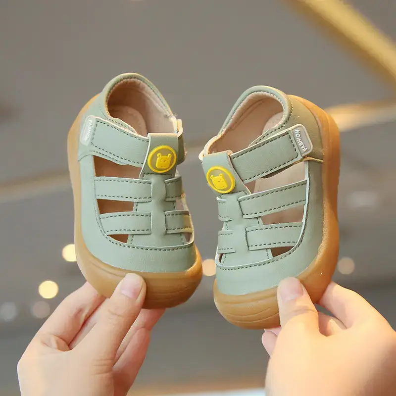 Women's White Velvet Toddler Sandals 1-3Yrs