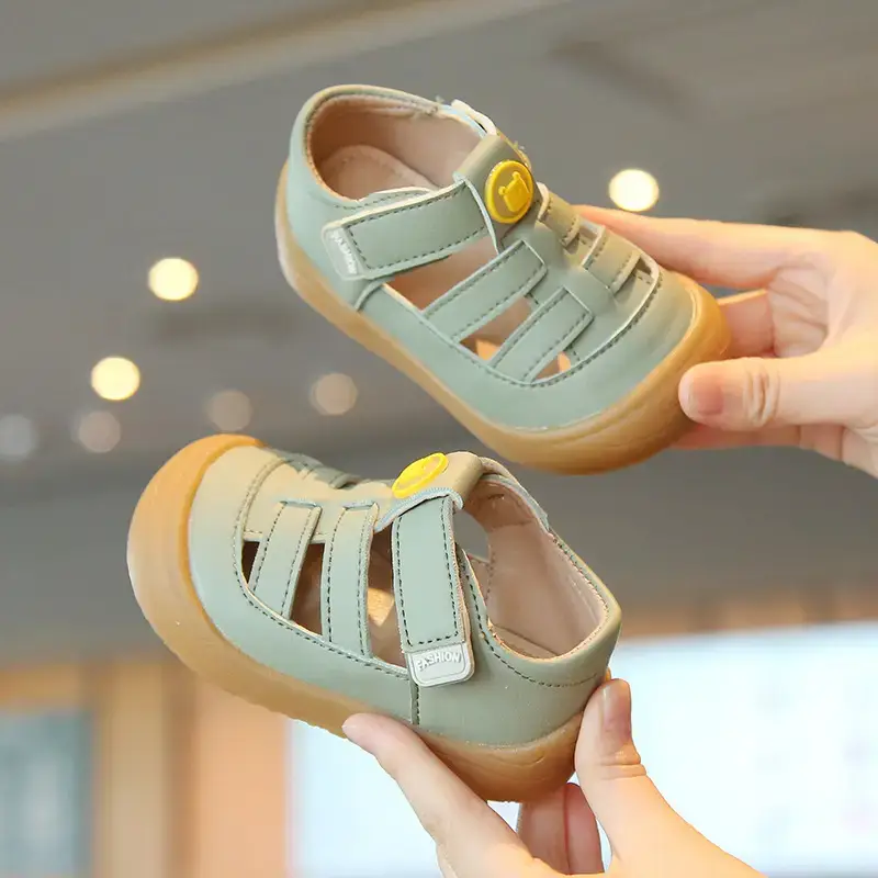 Women's White Velvet Toddler Sandals 1-3Yrs